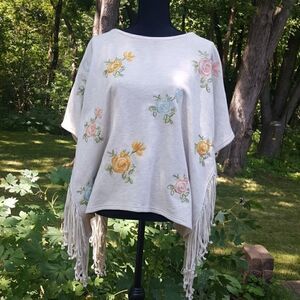 TP for Anthropologie  | Embroidered Poncho